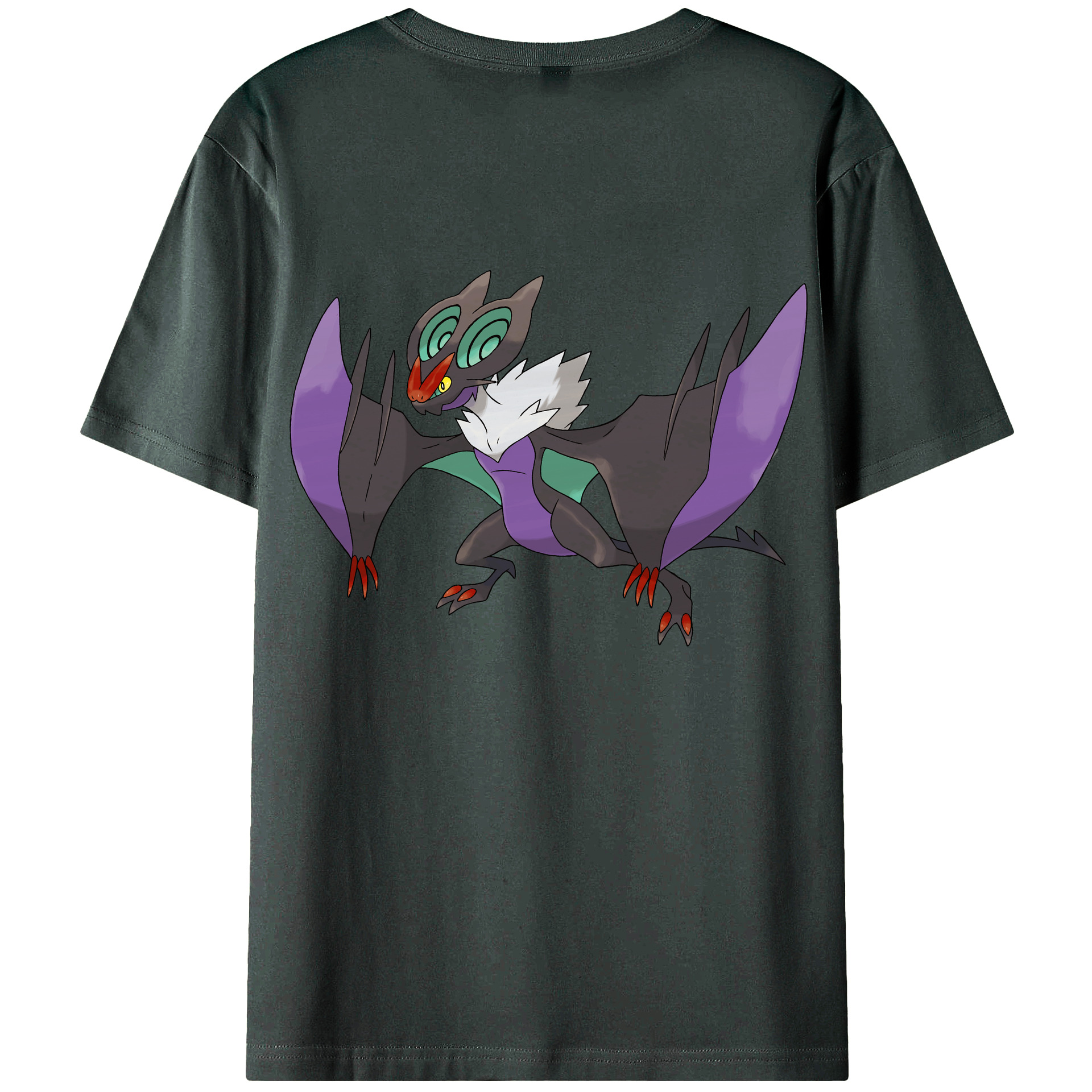 （画像用） ポケットモンスター Pokémon 綿100％ メンズ半袖Tシャツ（バックプリント） 通気性